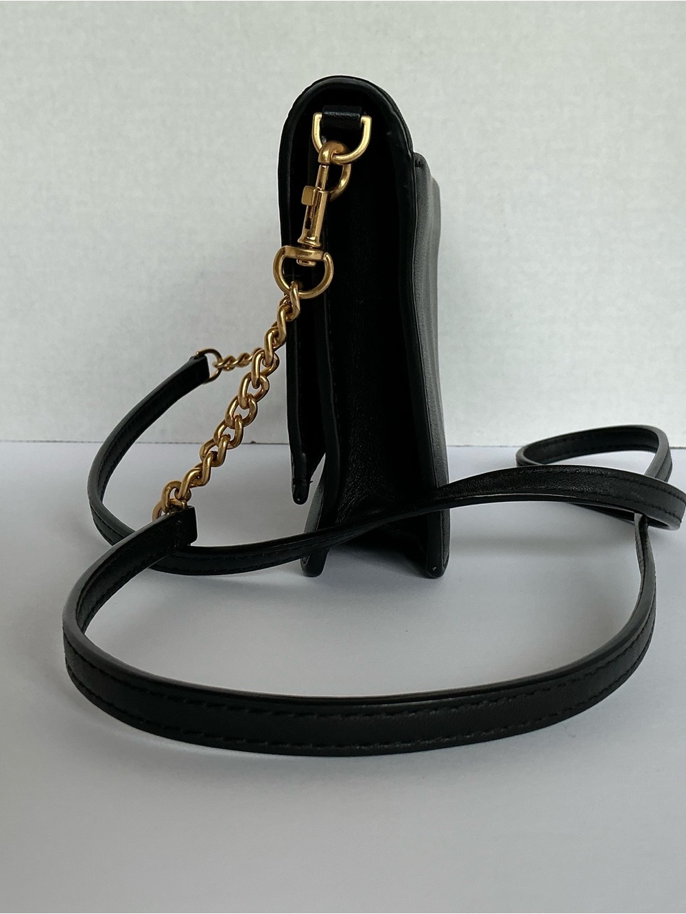 Tory Burch Georgia Quilted Leather Turn Lock Mini Bag in Black - Picture 8 of 16